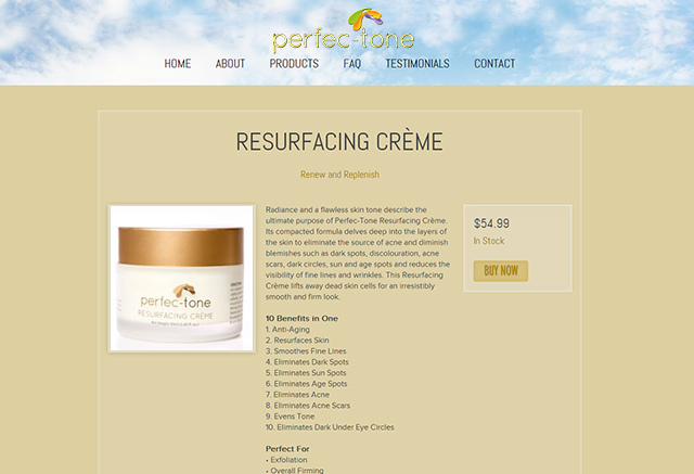 Original PerfecTone Website